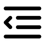 Indent Left SVG Icon